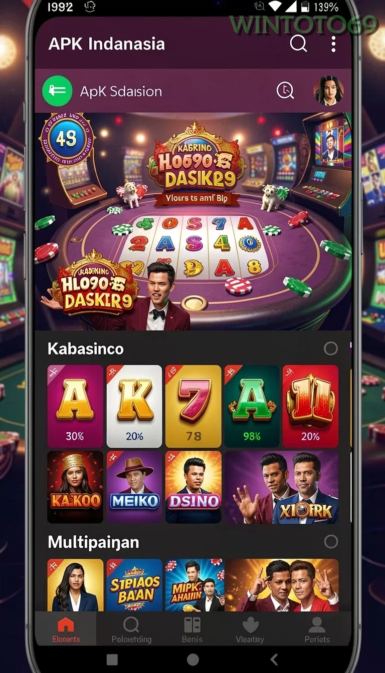 Cuplikan layar DOLANTOGEL — pengaturan akun