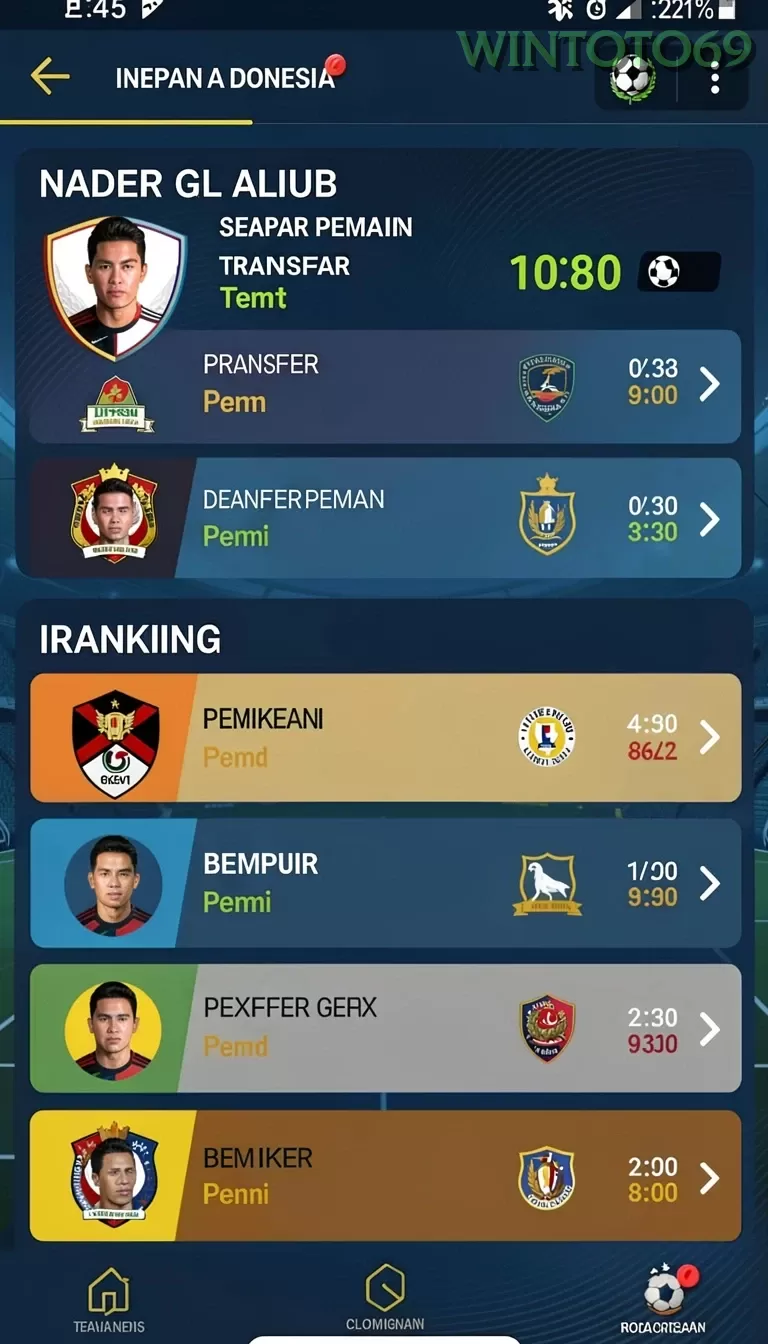 Cuplikan layar MEGA188 — pengaturan akun